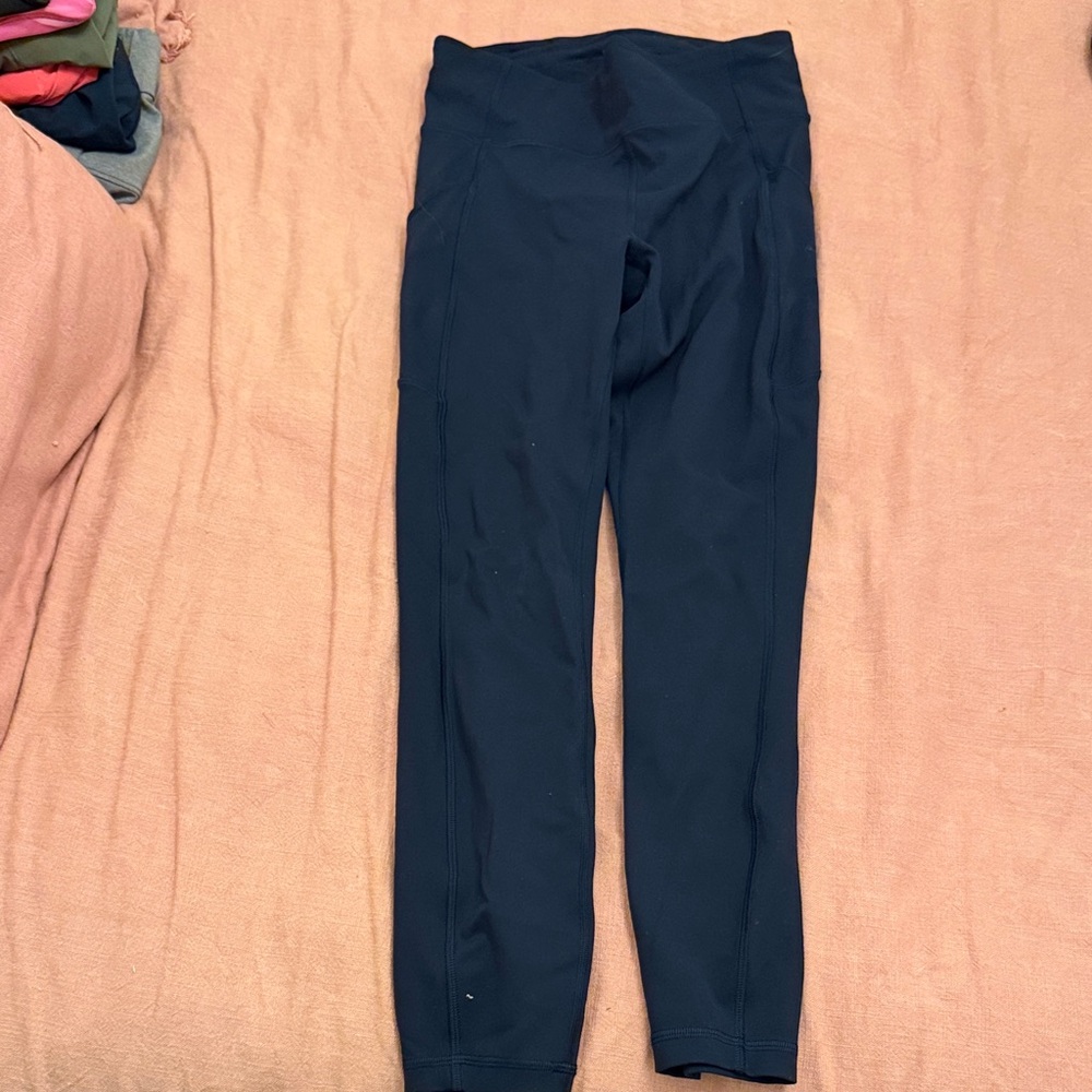Navy Blue High-Waisted Leggings Lululemon